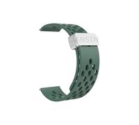 LOPAKACTAG For Samsung Galaxy Watch 4 5 6 7 4/6 Classic Active 2 Silicone Band For Amazfit Bip 3 Huawei GT4 GT3 2e(S-Pine Green,4 6 Classic 42mm43mm)