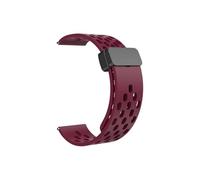 LOPAKACTAG For Samsung Galaxy Watch 4 5 6 7 4/6 Classic Active 2 Silicone Band For Amazfit Bip 3 Huawei GT4 GT3 2e(Wine Red,Watch 5 Pro 45mm)