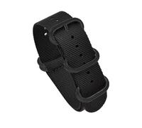 LOPAKACTAG Heavy Duty Nylon Strap 20mm 22mm Woven Fabric Watchband Stainless Steel Ring Buckle Men Replacement Belt Band For Casio(Black 02,22mm)