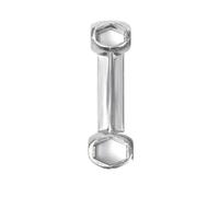 LOPAKACTAG Mini Portable 10-in-1 Hexagonal Metal Bone Wrench Tool Multi-Purpose for 6-15 mm Inner Hole Bicycle Repair