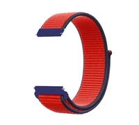 LOPAKACTAG Nylon Loop Strap For Garmin Forerunner 55 165 265 965 255 Active 5/For Vivomove Trend/For Vivoactive Venu 3/2 Bracelet Belt(Red blue,22mm)