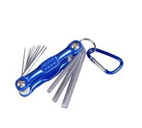 LOPAKACTAG Portable Folding Hex Wrench Allen Set Metal Metric System Torx Hexagonal Spanner Screwdriver Key Hand Tool(Small Plum Wrench)