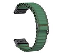LOPAKACTAG QuickFit 22mm 26mm Wide For Garmin Fenix8 47/51mm 7 7X Pro 6 6X 5 5X Plus Strap Instinctive 2 Replacement Bracelet(Olive green,22mm-Epix Pro 47mm)