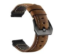 LOPAKACTAG Quickfit 26mm 22mm Strap For Garmin Epix Pro 51mm 47mm For Tactix 8 7 For Fenix 7X For Enduro3 Leather Watchband Accessories(BrownBlack,22mm)
