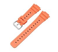 LOPAKACTAG Resin Solid Stainless Steel Buckle Watch Strap For Casio For GSHock Dw5600 Gw5000 Gw5035 DW-6900 Series Watchband(Orange-Steel-K5)
