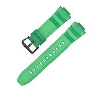 LOPAKACTAG Resin Strap For Casio G-Shock MCW-100H/110H W-S220 HDD-S100 WV-200 AE-2000/2100 TPU Silicone Waterproof Watch Bracelet Band 16mm(Green02)