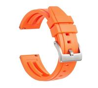 LOPAKACTAG Silicone Watch Band Quick Release Rubber Straps 18mm 19mm 20mm 21mm 22mm 24mm Waterproof Diving Men Watches Accessories(Orange 1,22mm)