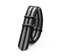 LOPAKACTAG Soft Breathable Nylon Strap Watch Replacement Belt 18mm 20mm 22mm 24mm 2 Black 1 Red Sports WatchBand For Adjustable Buckle(3Black2Grey2B,18mm)