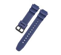 LOPAKACTAG Strap For Casio G-Shock AQ-S810W AE-1000W SGW-400H/300H/500H W-735H W-216H MRW-200H Rubber Silicone Watch Band Bracelet 18mm(Navy Blue B)