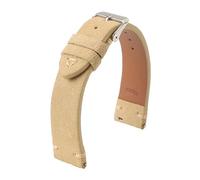 LOPAKACTAG Suede Leather Strap For Seiko Watch Band Vintage Bracelaet Handmade Stitching Wristband Wristbelt(Beige,19mm)