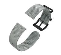 LOPAKACTAG Two Pieces Nylon Watch Strap,18mm 19mm 20mm 22mm 24mm Watchband,Replacement Band For Men, Silver Steel Buckle(Grey-B,22mm)
