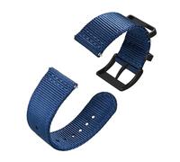 LOPAKACTAG Two Pieces Nylon Watch Strap,18mm 19mm 20mm 22mm 24mm Watchband,Replacement Band For Men, Silver Steel Buckle(Blue-B,22mm)