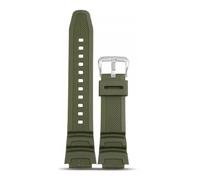 LOPAKACTAG Watch Strap 18mm For CASIO AE1200 / 1300 1000 W-219 Replacement Silicone Rubber Band Men's Wristband Bracelet Accessorie(Army green)