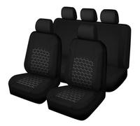 LOPAMCGH Car Seat Covers for Subaru Legacy/Legacy Premium/Limited/Limited XT/Touring XT, Full Set Front & Rear Seat Protectors, Breathable Fabric All Weather Seat Cover, Interior Accessories,A Black