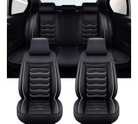 LOPAMCGH PU Leather Car Seat Covers for Audi A6 C8 Allroad Quattro Wagon 2019-2022, Waterproof All Seasons Seat Protector, 5 Seat Universal Car Seat Covers Full Set, Easy to Install and Clean