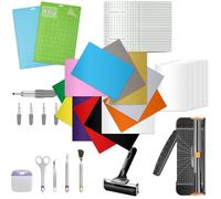 LOPASA Starter Kit for Cricut Joy Xtra Machine, Extra Bundle for Beginners, 8.5 x 12 Xtra Size Accessories and Supplies for Newbies, All Essential Tools and Material(Decal & Sticker Making Bundle)
