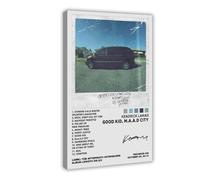 LOPEEY American Rapper Kendrick Lamar GOOD KID M A A D CITY Music Album Cover Poster Canvas Poster Bedroom Decor Landscape Office Room Decor Gift 16x24inch(40x60cm)
