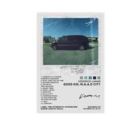 LOPEEY American Rapper Kendrick Lamar GOOD KID M A A D CITY Music Album Cover Poster Canvas Poster Wall Art Decor Print Picture Paintings for Living Room Bedroom Decoration 24x36inch(60x90cm)