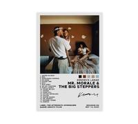 LOPEEY American Rapper Kendrick Lamar MR MORALE&THE BIG STEPPERS Music Album Cover Poster Canvas Poster Wall Art Decor Print Picture Paintings for Living Room Bedroom Decoration 08x12inch(20x30cm)