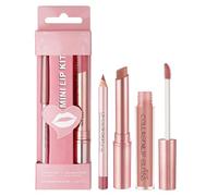 LOPHE 3-Piece Lip Liner and Lipstick Set,Hydrating Matte Nude Pink #01 | Long-lasting color,moisturizing formula,smudge proof,for daily wear,Christmas gift,vegan,easy to apply,lightweight