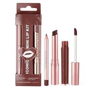 LOPHE 3PCS Lip Combo Set, Matte Lipstick Lip Liner & Velvet Nude Lipgloss, Waterproof & Hydrating, Nourishing Long-Lasting Lip Color for Daily Wear & Gift Giving, Vegan,#03 Reddish Brown
