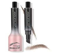 LOPHE Brow Fection Angled Brush, Dip Eyebrow Brush,Hair-Like Strokes Brow Pencil,Long Lasting Quick Drying Liquid Eyebrow Pen,Easy To Color,Natural Shaping Outlining Filling Eyebrow Makeup(02Taupe)