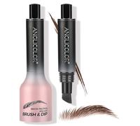 LOPHE Brow Fection Angled Brush, Dip Eyebrow Brush, Long Lasting Quick Drying Liquid Eyebrow Pen, Easy To Color, Natural Shaping Outlining Filling Eyebrow Makeup (#04 Chocolate)