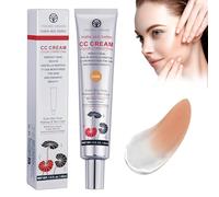 LOPHE CC Cream with Centella Asiatica, Anti-Redness Foundation Color Correcting Cream with SPF 25 Lightweight Tinted Moisturiser Primer & Blur for Radiance Boosting and Soothing Effects