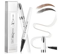LOPHE Eyebrow Pen with 4 Fork Tip, Long-lasting Waterproof Eyebrow Pencil and 3D Microblading Eyebrows Pen Smudge Proof Brow Pen, Creates Natural Looking, Liquid Tattoo Pens with Fork Tip