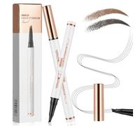 LOPHE Eyebrow Pen with 4 Fork Tip, Waterproof Eyebrow Pencil and 3D Microblading, Creates Natural Looking, Smudge Proof Brow Pen