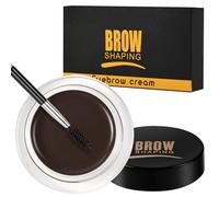 LOPHE Eyebrow Pomade, Highly Pigmented Smudge Resistant Brow Cream for Defined Brows, Long Lasting Tint with Dual Ended Brush, Black Brown 04, 4.5 g