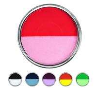 LOPHE Face Body Paint, 2 Colors Water Soluble Makeup Pigment for Adults Kids, Water Based Palette, Painting Supplies for Halloween Drama Stage Performance, 30g