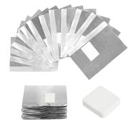 LOPHE Foil Nail Wraps, 200 Pcs Gel Nail Remover Wraps with Lint-Free Cotton Pads, Nail Foils for Gel Nails, Nail Foil Aluminium Wraps, Fast and Gentle Soak Off Gel Polish Removing