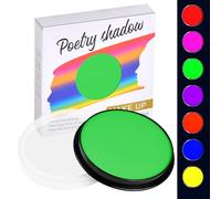 LOPHE Glow Neon Face Paint, 30g Water Soluble Face Body Makeup Pigment for Adults Kids Children, Water Based Neon Fluorescent Face Paint, Face Body Painting for Halloween Party Carnival