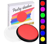 LOPHE Glow Neon Face Paint, 30g Water Soluble Face Body Makeup Pigment for Adults Kids Children, Water Based Neon Fluorescent Face Paint, Face Body Painting for Halloween Party Carnival