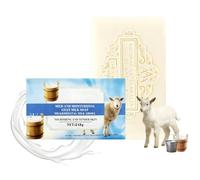 LOPHE Goat Milk Soap Bar with Olive Oil,Moisturizing Body Soap for Dry Sensitive Skin, Creamy Lather with Natural Milk Proteins, Rich Nourishing Formula,Original flavor,248 g