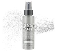 LOPHE Holographic Glitter Spray for Body, Face & Hair - Quick-Dry Shimmer Makeup Spray with Sparkle Powder for Women, Perfect for Festival Carnival Party Christmas Wedding Silver
