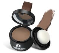 LOPHE Instantly Hairline Powder & Root Touch Up, Waterproof & Windproof Hair Concealer for Receding Hairlines, Professional Shadow Powder with Mirror & Puff,Dark Coffee