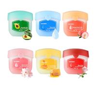 LOPHE Lip Balm Set, 6 Pack Lips Moisturizer, Flavours Original, Peach, Sakura, Rose, Honey, Avocado, Day and Night Lip Care