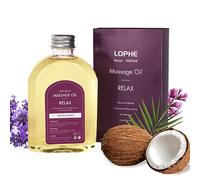 LOPHE Massage Oil 200 ml with Natural Coconut & Peppermint, Soothing Body Massage Oil for Relaxation, Non-Greasy Quick Absorb Formula for Home Spa, Muscle & Joint Comfort for Men and Women