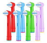 LOPHE Replacement Toothbrush Heads Compatible with Oral B Electric Toothbrush, 8 Heads Child Friendly Kids Electric Toothbrush Heads, Soft Bristle Brush Heads for Kids Teeth Clean Dental Protection