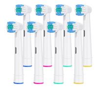 LOPHE Replacement Toothbrush Heads Compatible with Oral B Electric Toothbrush, 8 Pack Electric Toothbrush Heads Replacement Refill, Replacement Soft Bristle Brush Head for Teeth Cleaning Dental Care