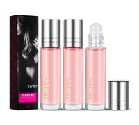 LOPHE Roll-on Pheromone Perfume Oil for Women, Concentrate Fragrance Body Oil, Infused Essential Oil Perfume Cologne Premium Quality & Long Lasting Scent, 3*10ml Roll-On Bottle Perfume Oil for Travel