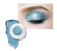 LOPHE Shimmer Eyeshadow, Waterproof Creme-to-Powder Eyeshadows Highlighter Fine Texture Mono Eyeshadow Highly Pigmented Creme Eye Shadow Satin Finish Shimmer Eyeshadows Set for All Skins(Blue)