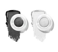 LOPHE Shimmer Eyeshadow, Waterproof Creme-to-Powder Eyeshadows Highlighter Fine Texture Mono Eyeshadow Highly Pigmented Creme Eye Shadow Satin Finish Shimmer Eyeshadows Set for All Skins(B+W)