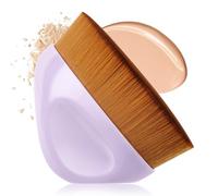LOPHE Soft Body Makeup Brush, Tanning Brush Makeup Brushes Large Self Tanning Brush Self Tan Back Applicator Brush Kabuki Brush for Body And Face for Liquid Cream and Powder Face Makeup Purple