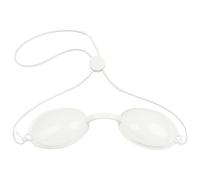 LOPHE Sunbed Goggles Sunbed Eye Protection, 1PCS Adjustable Safety Tanning Goggles, Protection UV and Infrared, Suitable for Sunbathing, LED Light Therapy, Beauty Clinics, Home beauty,White