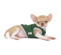 Lophipets Cotton Waffle Dog Vest for 3-5 Months Teacup Puppy XS Forest Green