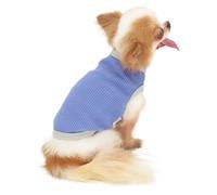 Lophipets Cotton Waffle Dog Vest for Shih Tzu Mini Poodle Bichon XL Light Blue