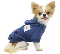LOPHIPETS Dog Cotton Hoodies Sweatshirts for Small Dogs Chihuahua Puppy Clothes Cold Weather Coat-Navy/S